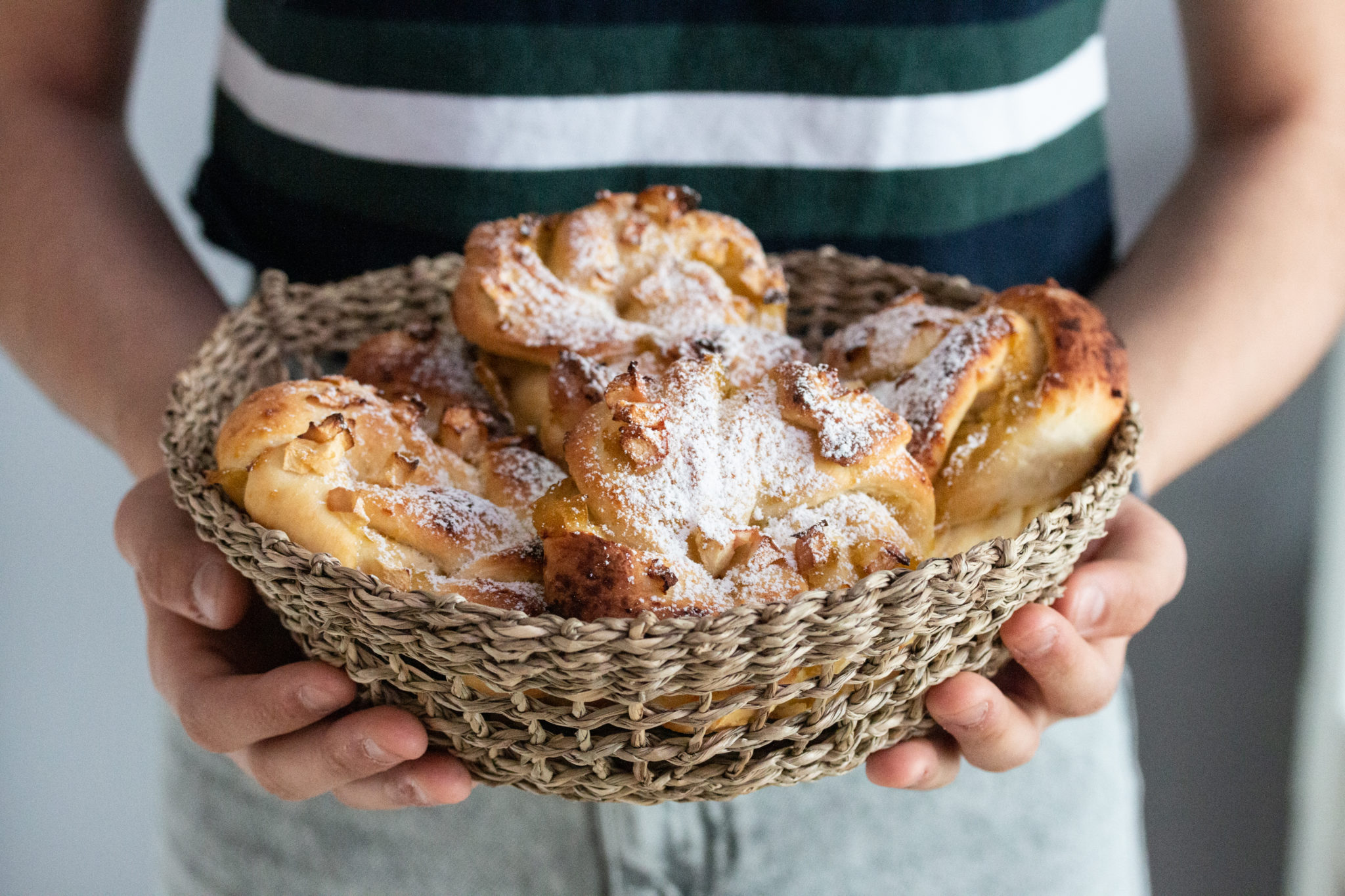 Apfel Zopf Knöpfe Fruchtiges Gebäck LouMalou ch