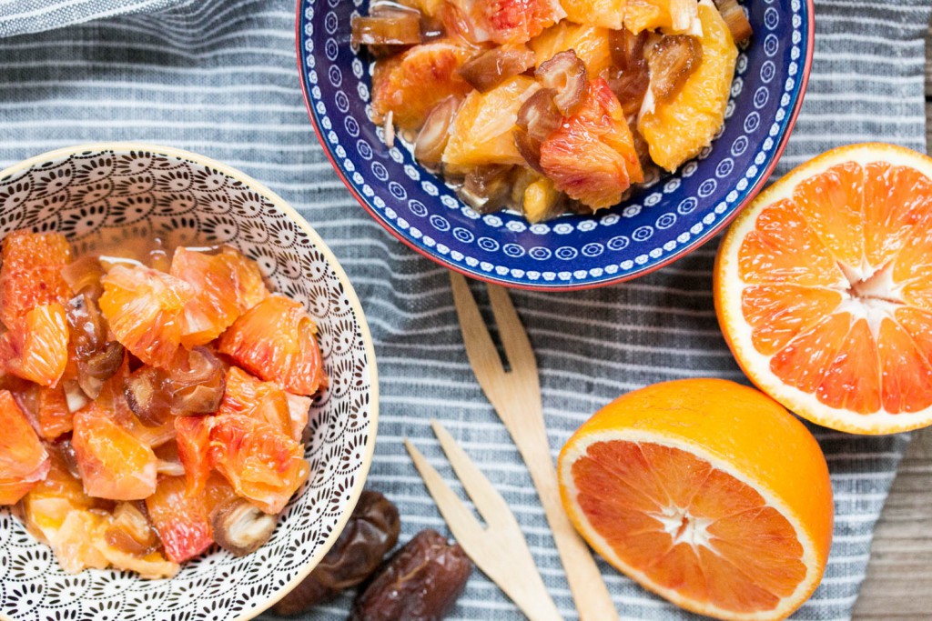 Orangen-Dattel Salat - Gesünder kann ein Dessert nicht sein