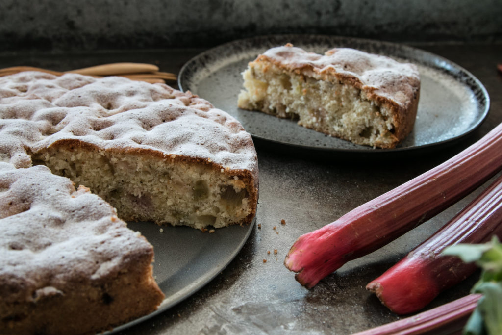 Rhabarber Kuchen - einfach, schnell und unkompliziert