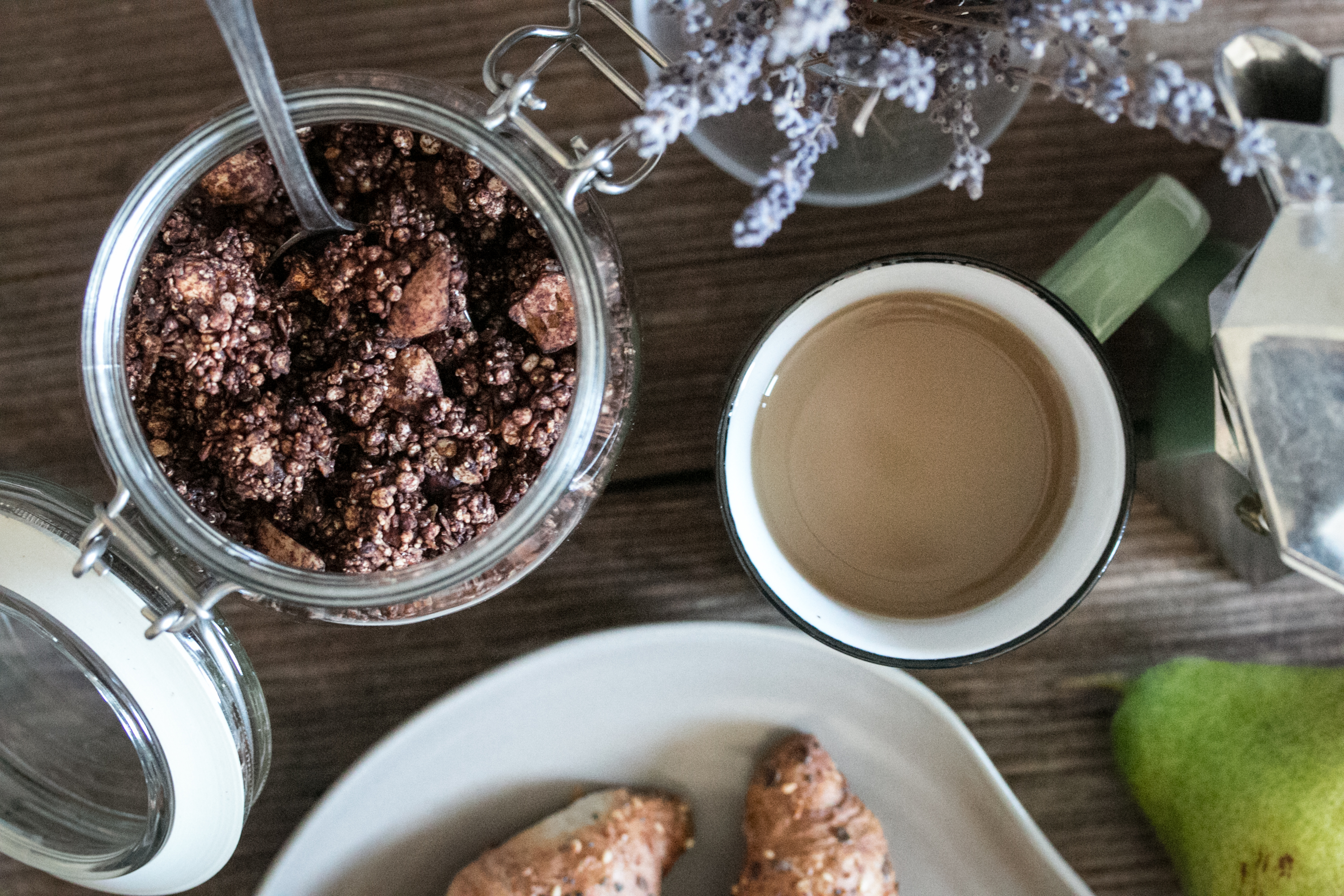 Choco Granola, Frühstück, gesund, einfache Rezepte