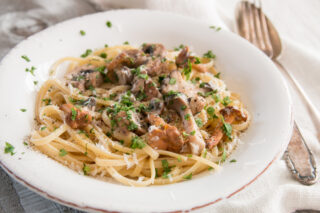Spaghetti mit Pilzen Rezept
