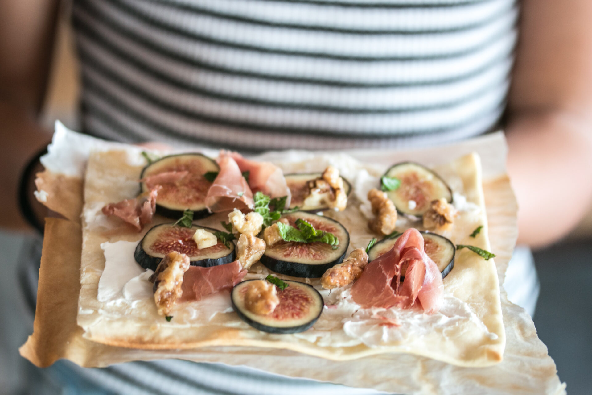 Flammkuchen mit Feigen Rezept