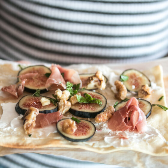 Flammkuchen mit Feigen Rezept