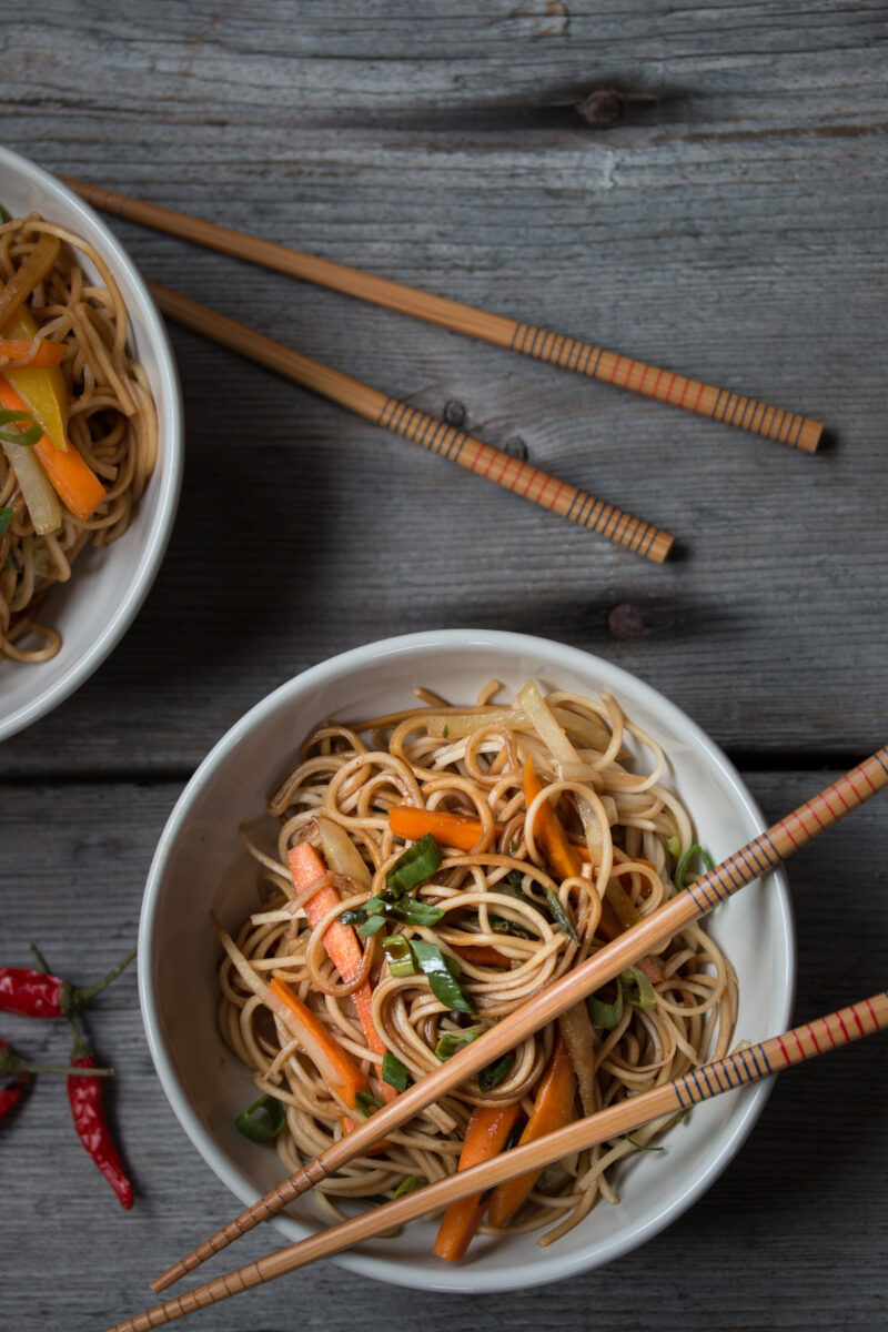 Schnelle Teriyaki Nudeln Rezept