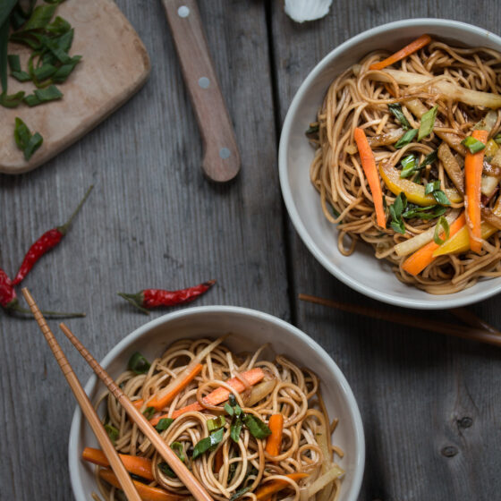 Schnelle Teriyaki Nudeln Rezept