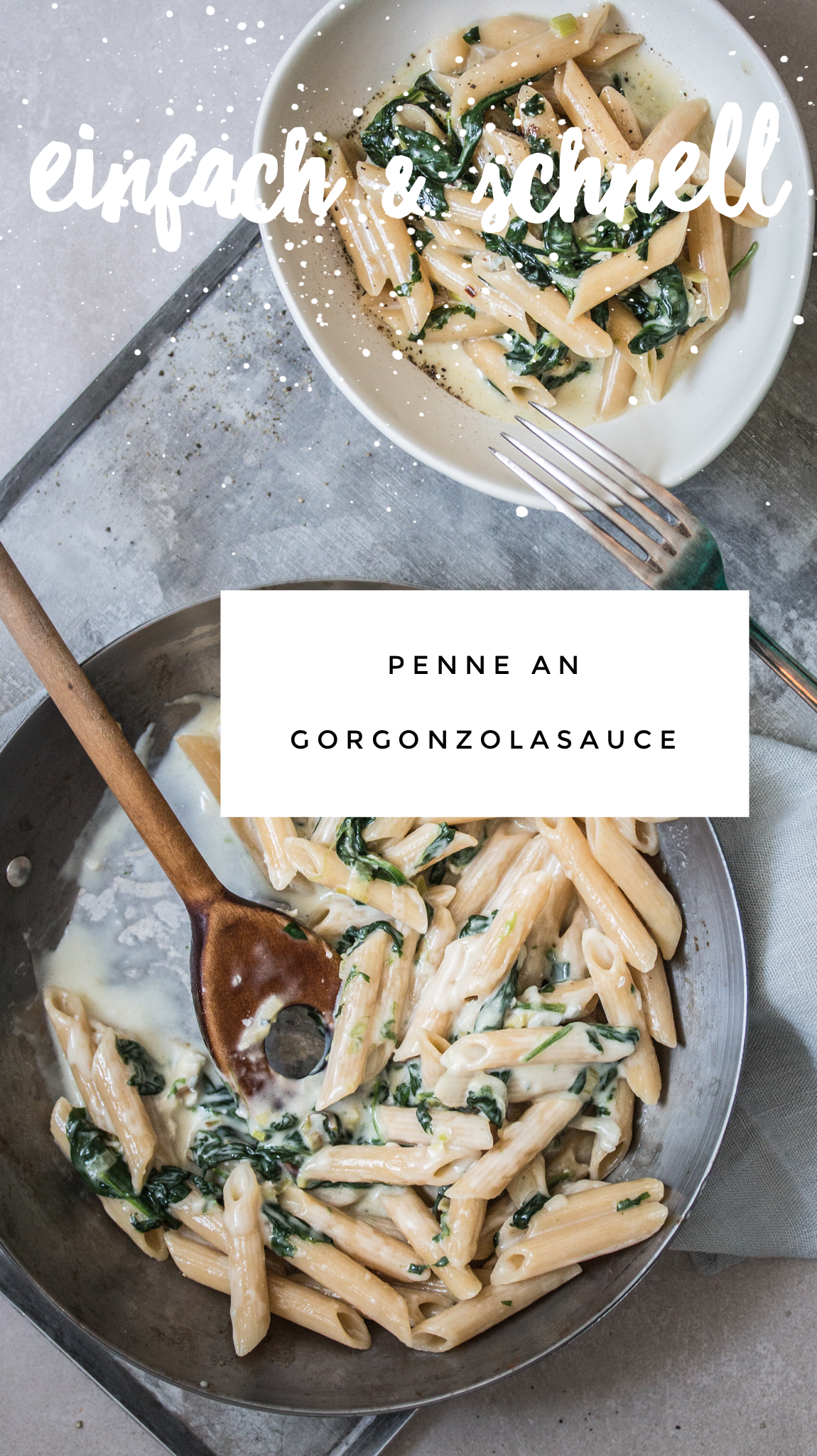 Penne an Gorgonzola Sauce