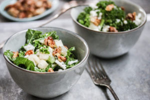 Grünkohl Salat mit Birnen