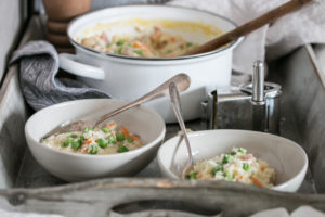 Frühlings Risotto mit Erbsen Rezept