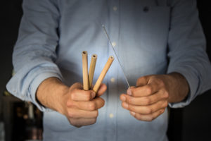 Trinkhalme aus Bambus