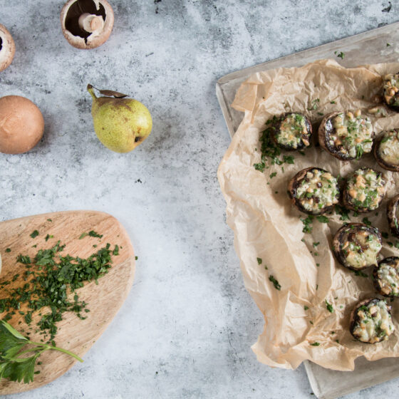 Gefüllte Champignons mit Gorgonzola