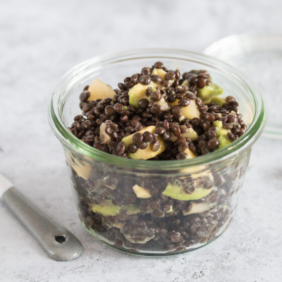 Belugalinsen Avocado Kiwi Rezept