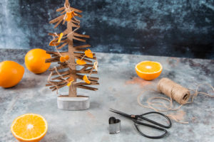 DIY Weihnachtsdeko Orangen Girlande