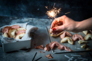 Glückskekse Rezept und Sprüche