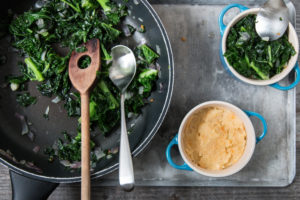 Kartoffestock Auflauf mit Federkohl Rezept