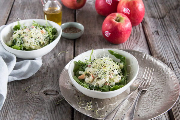 Gurken-Kohlrabi Salat mit Apfel - Frisch, knackig und gesund