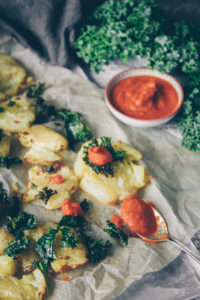 Smashed Potato mit Ketchup Rezept