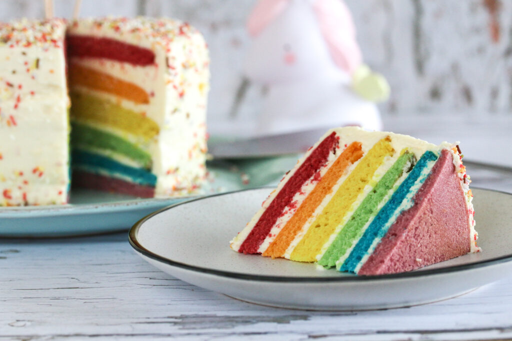 Regenbogentorte Rezept - Loumalou