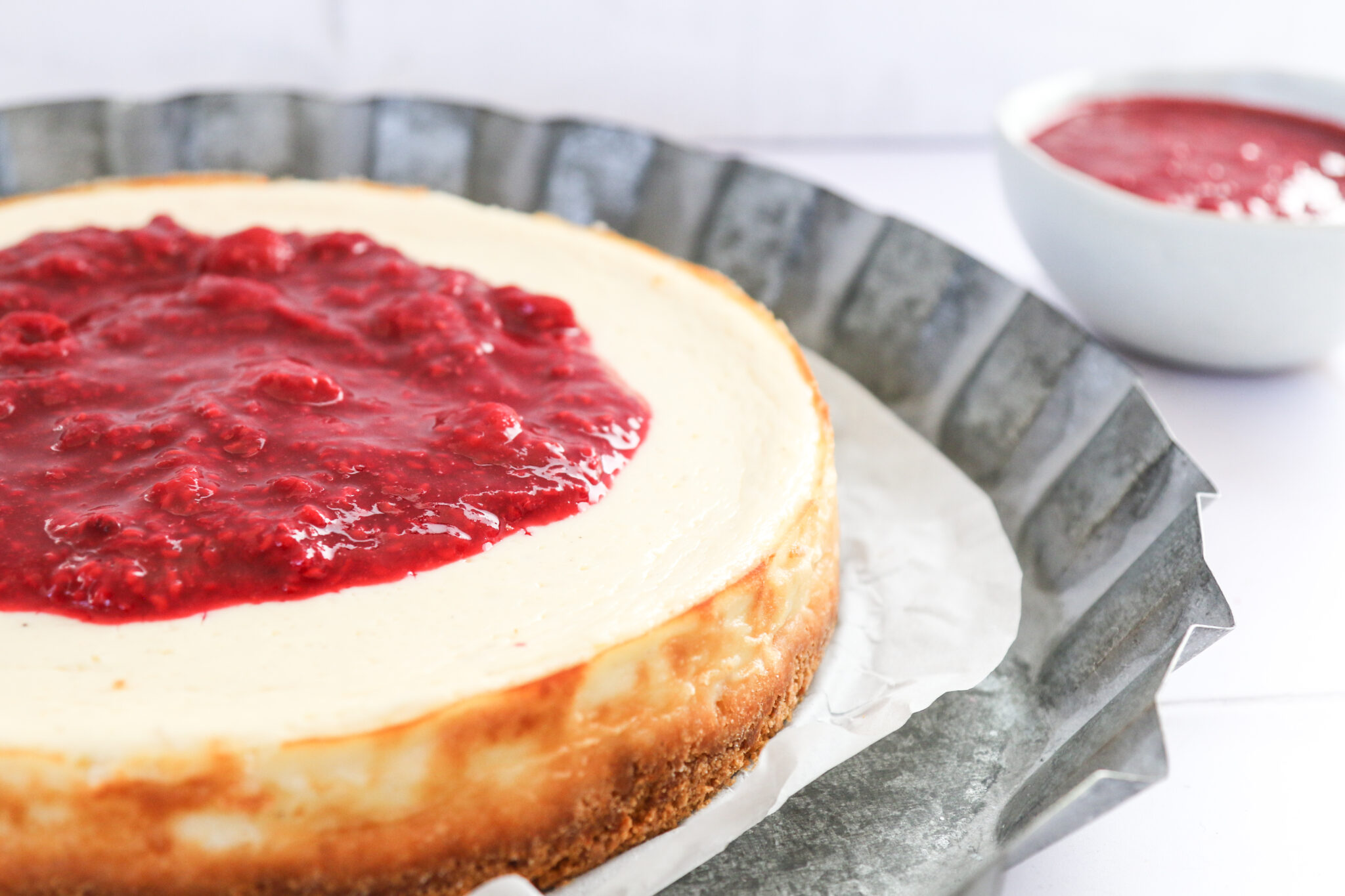 Cheesecake mit Himbeerkompott - Loumalou