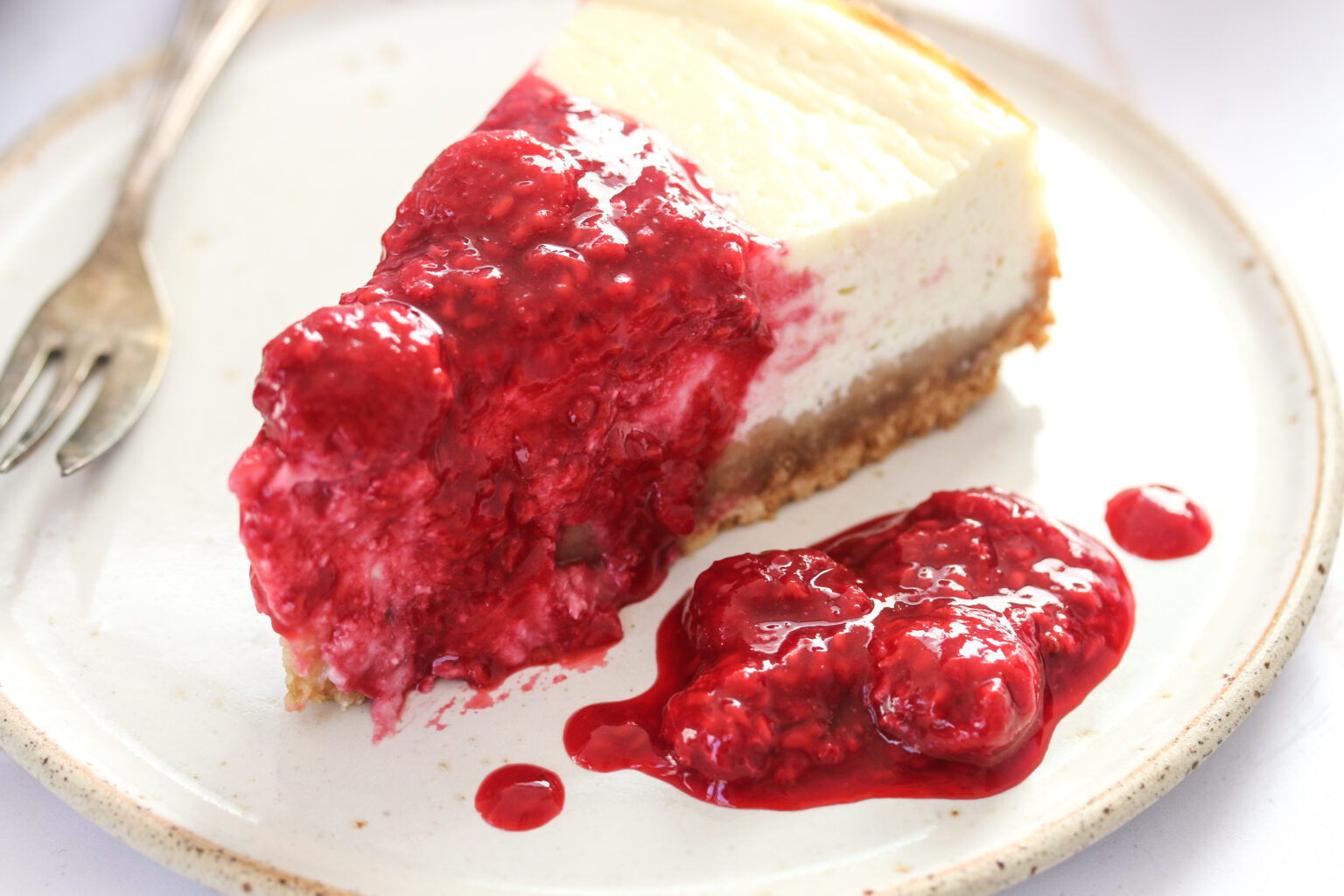 Cheesecake mit Himbeerkompott - Loumalou