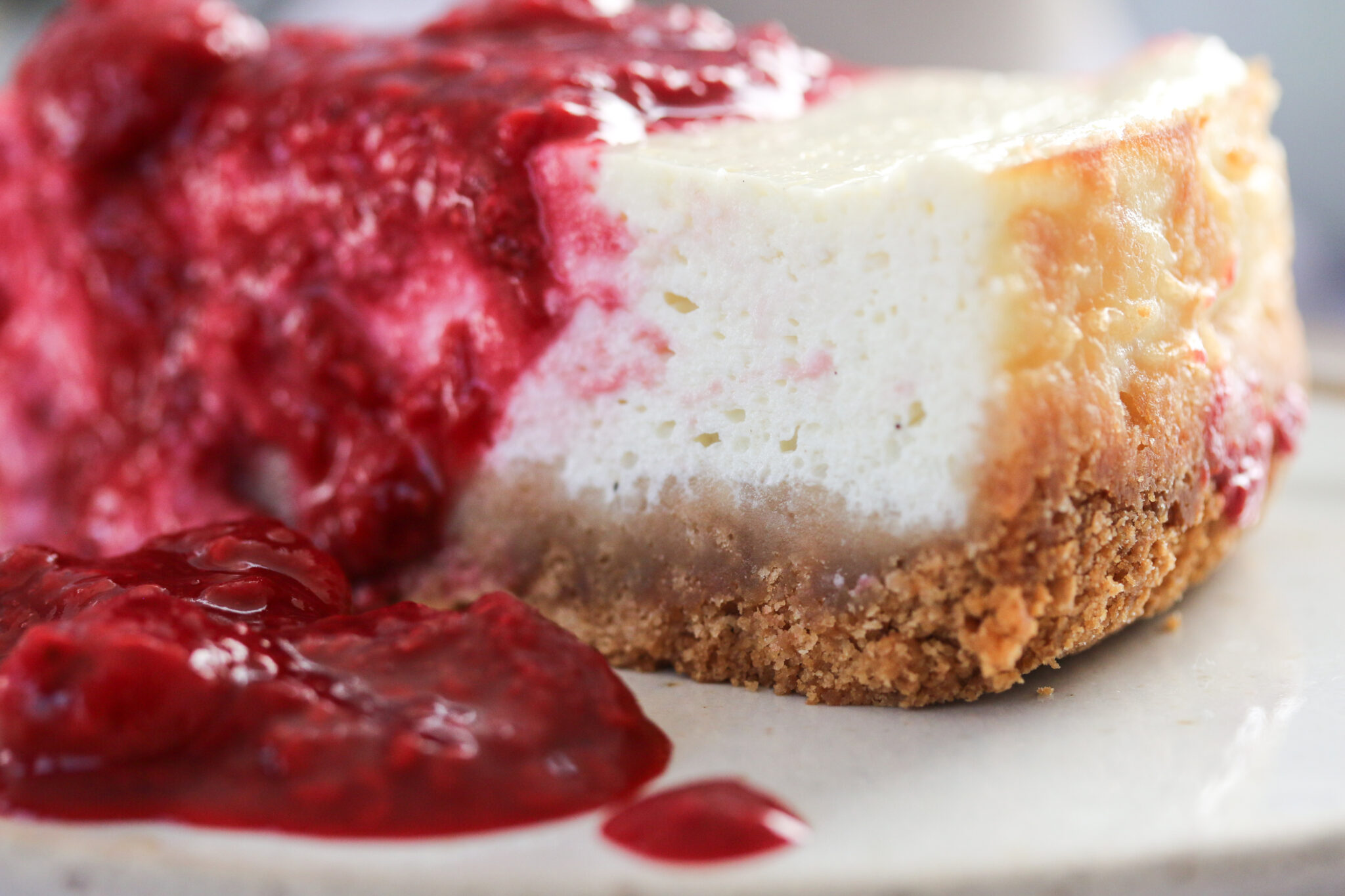 Cheesecake mit Himbeerkompott - Loumalou