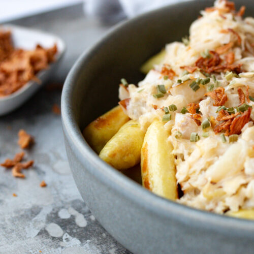 Einfache und schnelle Ofenrösti mit Spiegelei - LouMalou.ch